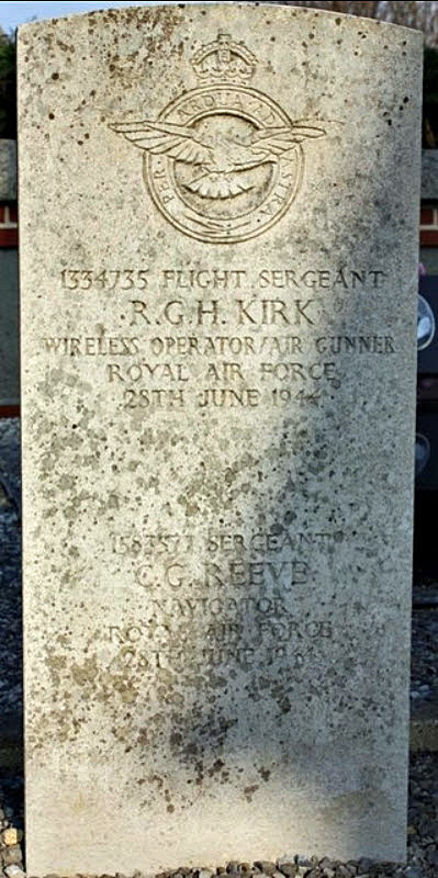 F/Sgt Ronald George Henry Kirk<br/><br /><br />died June 28th, 1944